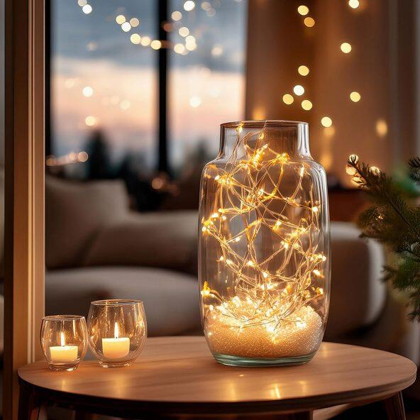 HOME CREATION(R) 				LED-Lichterkette oder LED-Teelichter