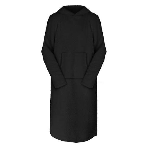 Ladies Cozy Lounge Dress - Black, L/XL
