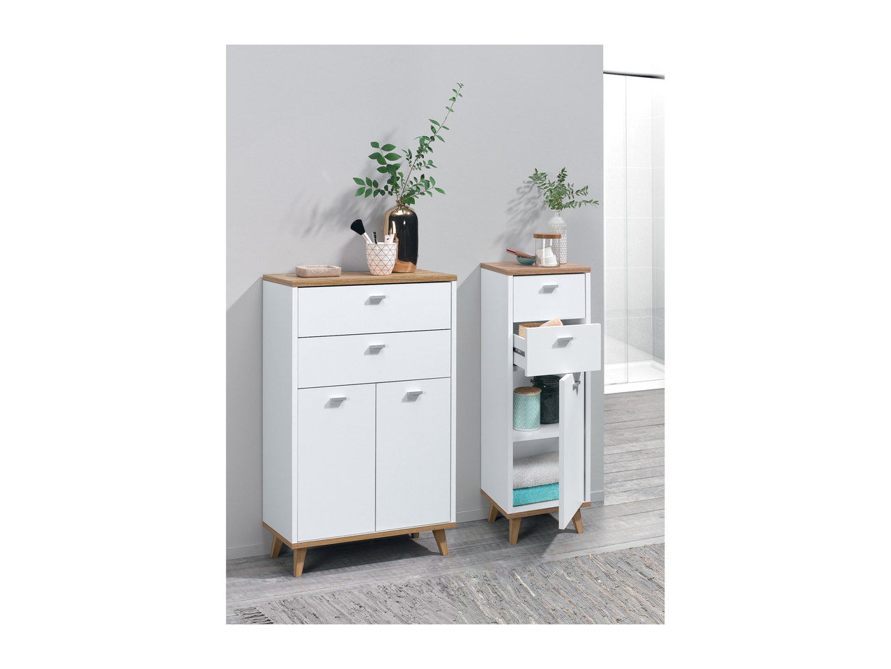 Livarno Living Small Bathroom Cabinet1