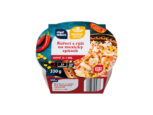 PENNE BOLOGNESE / PENNE ARRABBIATA / RIZOTO NA STŘEDOMOŘSKÝ ZPŮSOB / KUŘECÍ S RÝŽÍ NA MEXICKÝ ZPŮSOB