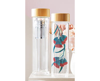 Glass Drink Bottle or Tea Infuser Bottle
