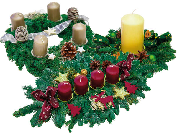 Adventkranz oder Adventgesteck