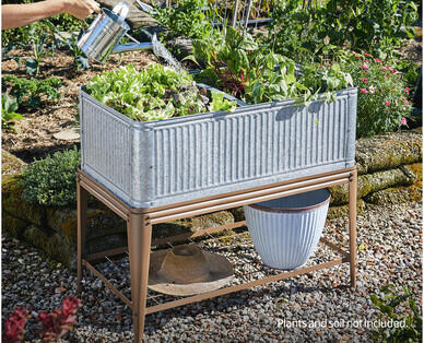 Vintage Planter with Stand