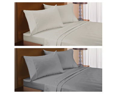 Huntington Home Queen or King 300 Thread Count 100% Cotton Sateen Sheet ...