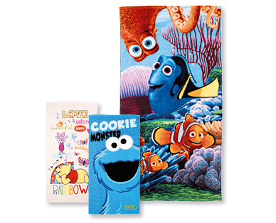 Serviette de bainWINNIE THE POOH/SESAMSTRASSE(R)/FINDING DORY/CARS/FROZEN