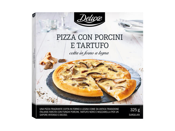 Pizza with mushrooms Pizza with porcini mushrooms and truffle