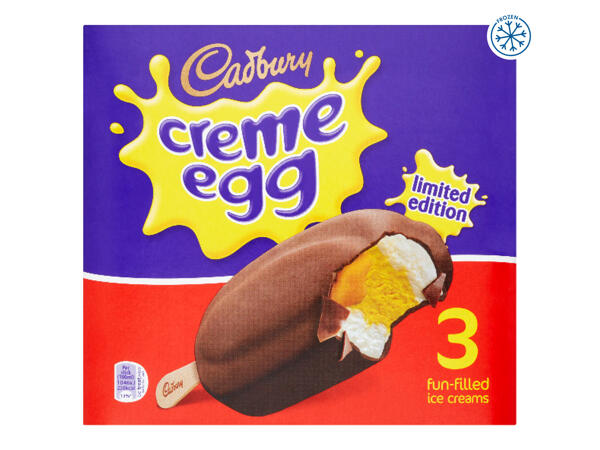 Cadbury Creme Egg Ice Cream Sticks