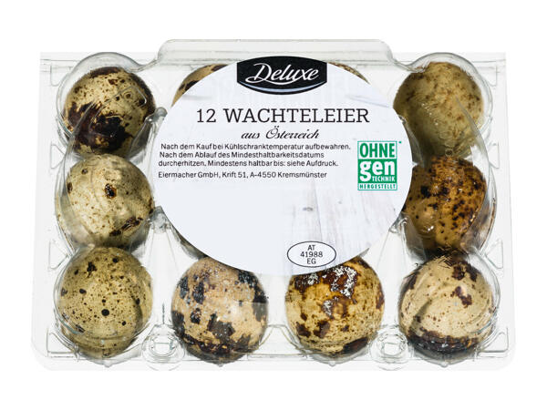 DELUXE 12 Wachteleier