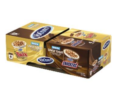 YoCrunch 
 Snickers and Twix Yogurt Multipack