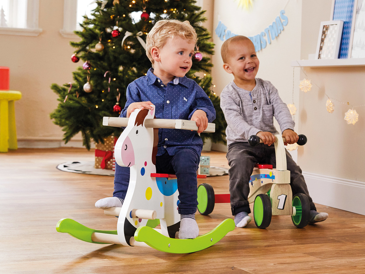 Playtive Junior Wooden Trike or Rocking Horse 1