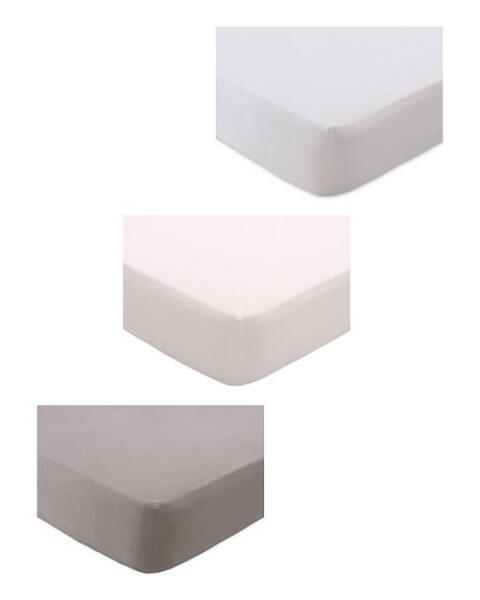 Brushed Cotton Double Fitted Sheet