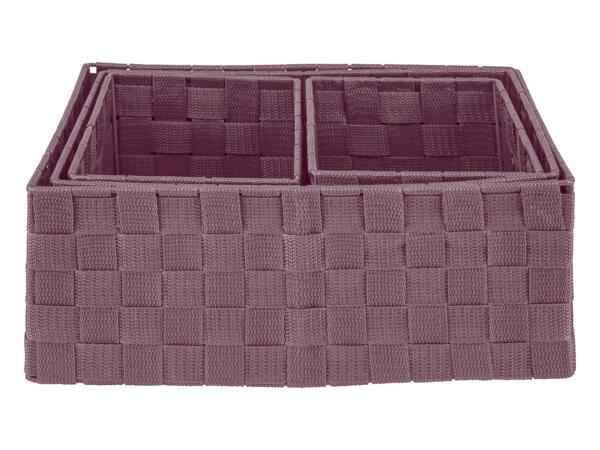 Storage basket set, 4 pieces or hanging storage basket