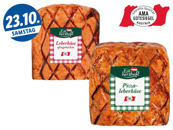Leber- oder Pizzaleberkäse