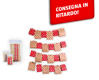Calendario dell'Avvento con buste regalo