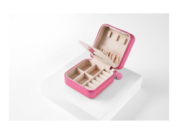 Esmara Pink Travel Jewellery Box