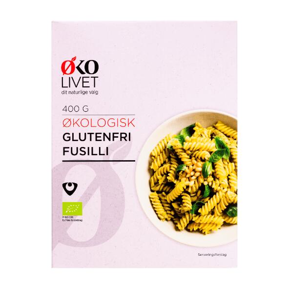 ØKOLIVET 	 				Økologisk glutenfri spaghetti eller fusilli