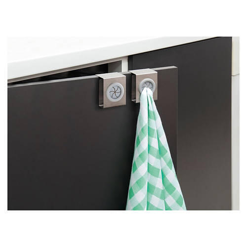 Kitchen Towel Holder Hook Set, Chrome