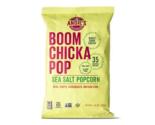 Angie's BOOMCHICKAPOP 
 Sea Salt Popcorn or Sweet & Salty Kettle Corn