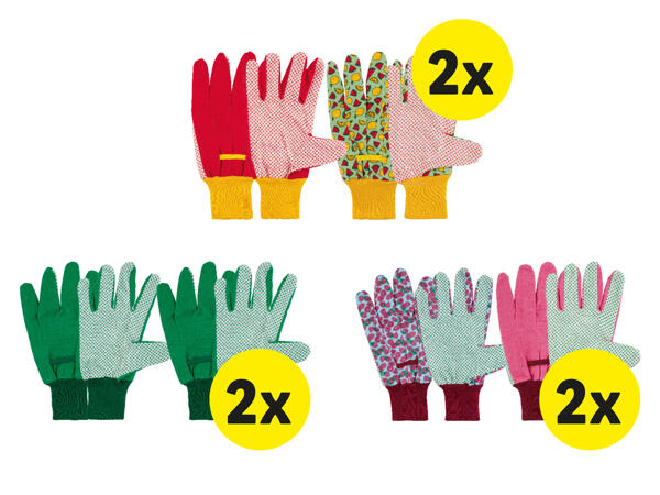Trädgårdshandskar, 2-pack