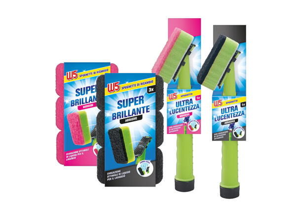 Dish Scourer or Replacement Sponges