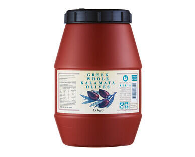 Greek Whole Kalamata Olives 3.4kg