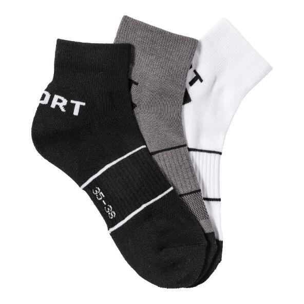 CRANE(R) 				Chaussettes de sport, 3 paires