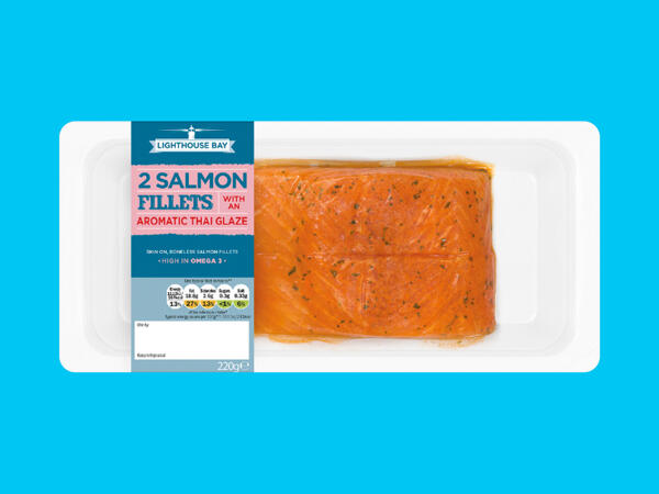 Lighthouse Bay 2 Salmon Fillets with an Aromatic Thai Glaze