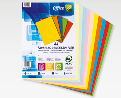 Carta colorata, confezione mista OFFICE