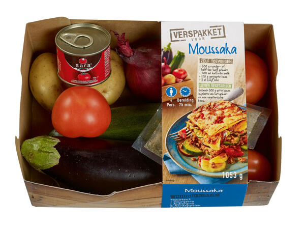 Légumes frais pour moussaka
