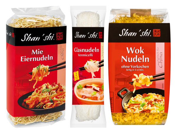 Shan‘shi Woknudeln/Glasnudeln/ Mie Eiernudeln/Reisnudeln