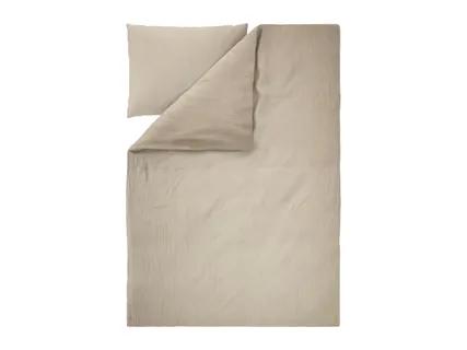 LIVARNO Beige Muslin Duvet Cover Set - Single