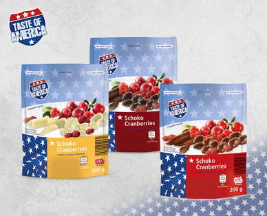 TASTE OF AMERICA Schokolierte Cranberries