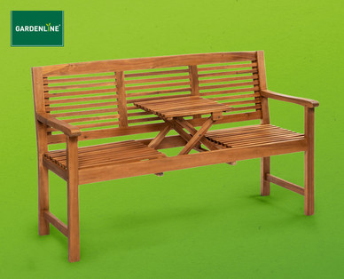 GARDENLINE Gartenbank mit aufklappbarem Tisch