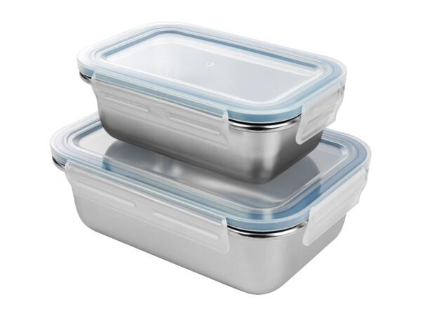 Livarno Home Rectangle Food Storage Container Set - Set of 2