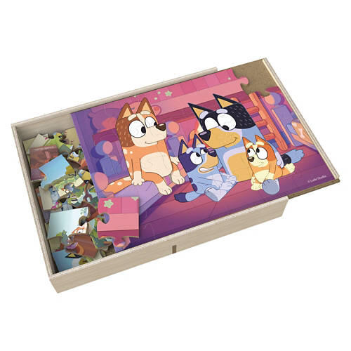5 Piece Children's Wooden Puzzle - Bluey