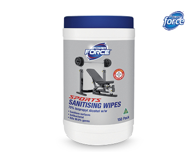Sports Sanitising Wipes 150pk