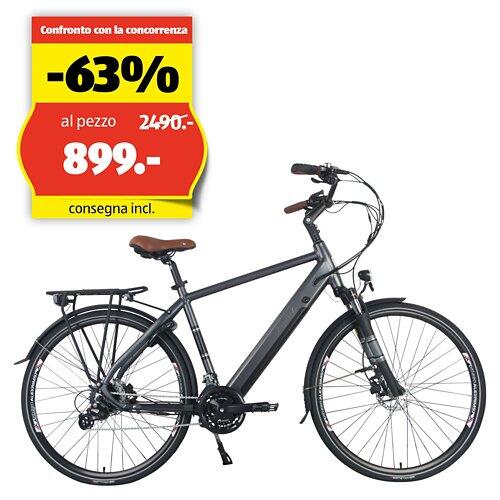 ZENITH E-Bike Classic Plus ZCM°02, uomo, grigio basalto, 52 cm