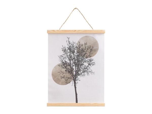 Livarno Home Magnetic Wooden Frame With Tree Design on Poster