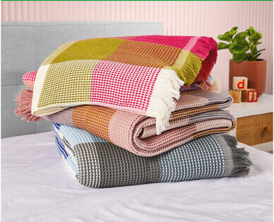 Cotton Waffle Blanket