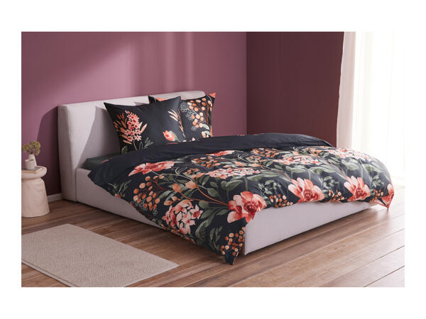 Livarno Home Sateen Fitted Sheet - Double