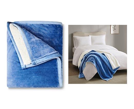 Huntington Home 
 60" x 70" Velvet Plush Sherpa Throw
