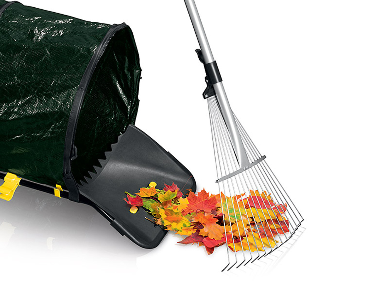FLORABEST Folding Trolley with Collapsible Garden Bin