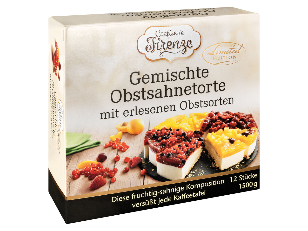 CONFISERIE FIRENZE Gemischte Obst-Sahnetorte