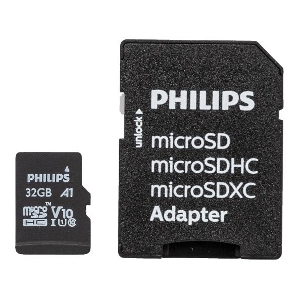 PHILIPS(R) 				Microcarte SD de 32 GB