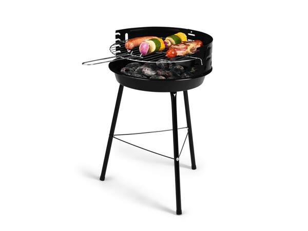 Round charcoal barbecue