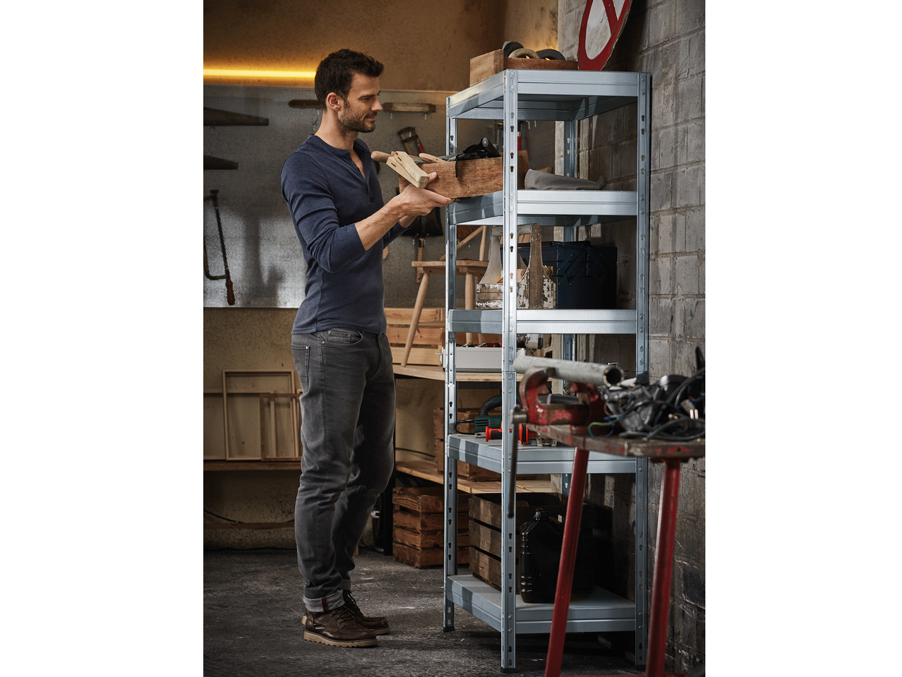 Powerfix Profi Metal Shelving Unit1