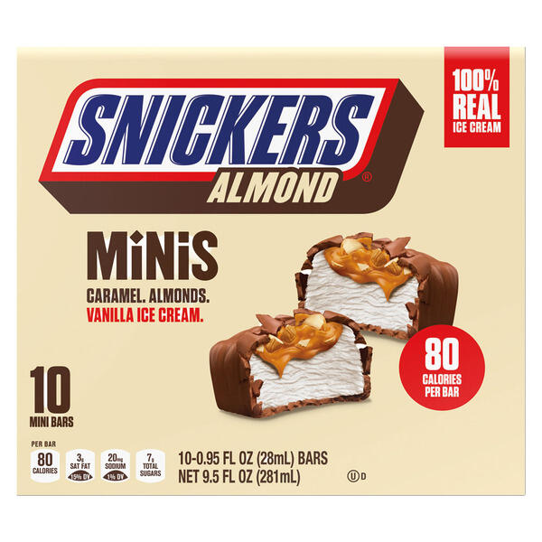 SNICKERS Mini Almond Ice Cream Bars