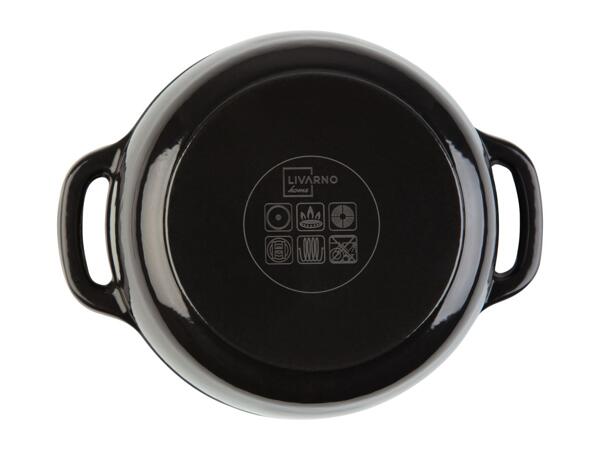 Livarno Home 1.3L Cast Iron Casserole Dish