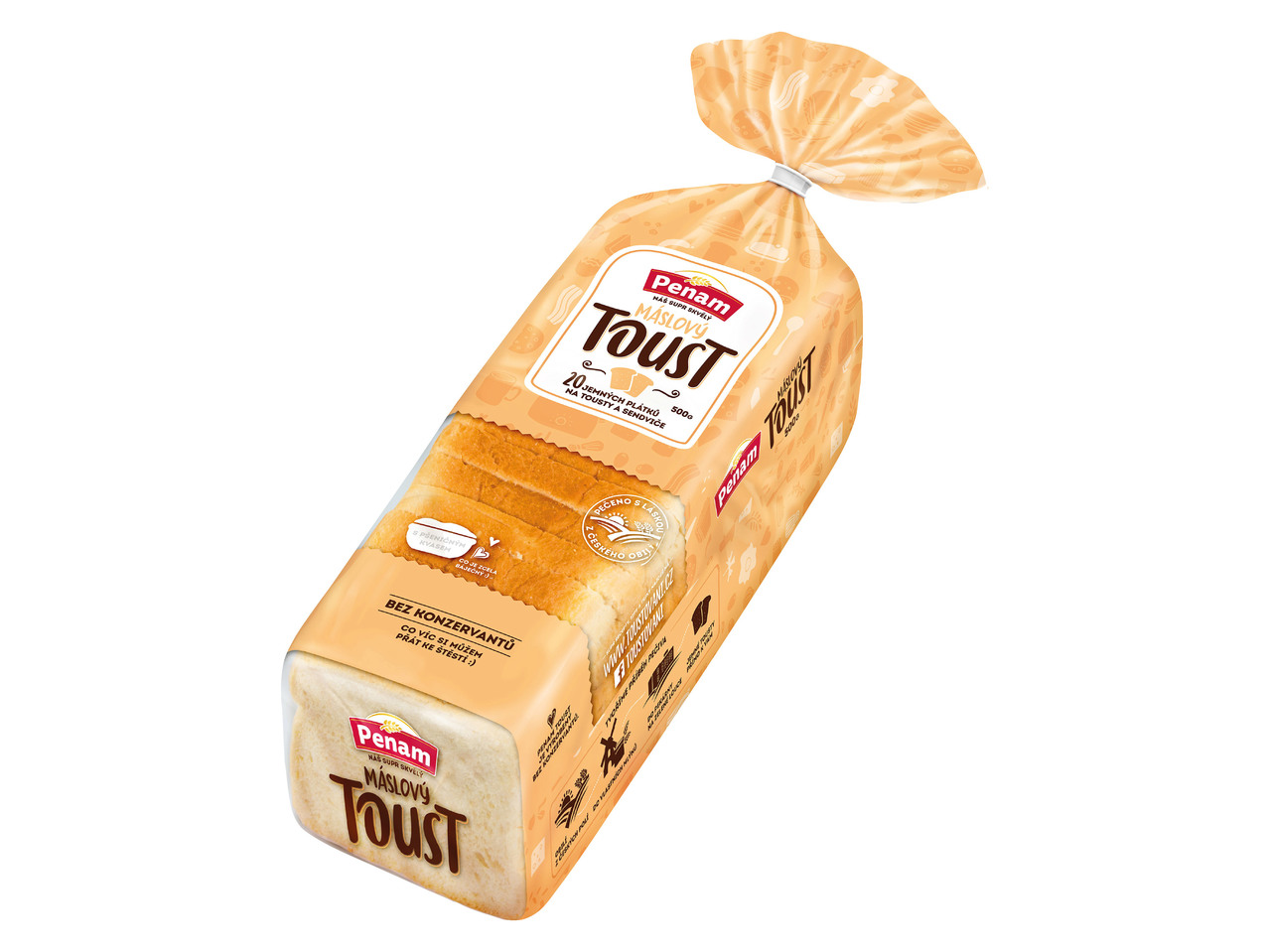 TOASTOVÝ CHLÉB MÁSLOVÝ