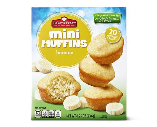 Baker's Treat 
 Strawberry or Banana Mini Muffins